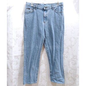 Vintage 80s High Waist Light Wash Denim Riders Jeans 18 High Rise VTG Streetwear